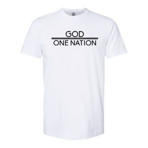 God One Nation Under God Patriotic For Christian Gift Softstyle CVC T-Shirt