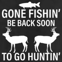 Gone Fishing Be Back Soon To Go Hunting Adult Drive Performance Visor