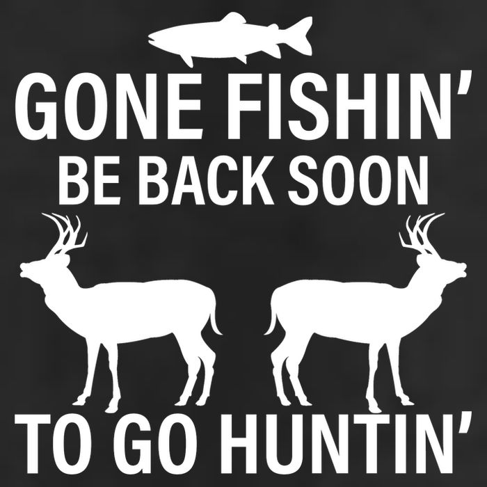 Gone Fishing Be Back Soon To Go Hunting Adult Drive Performance Visor