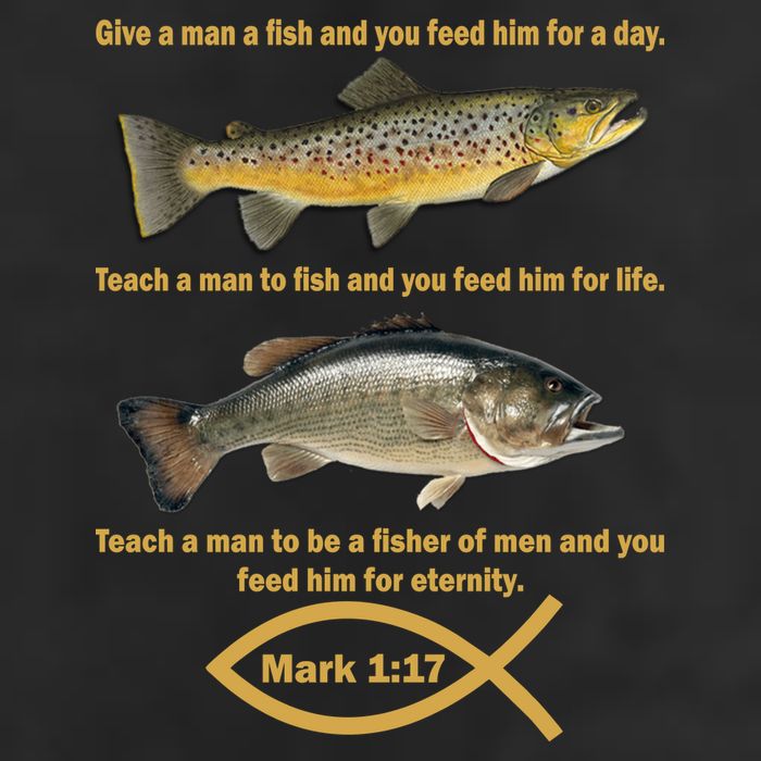 Gone Fishing Christian Quote Mark 1:17 Adult Drive Performance Visor