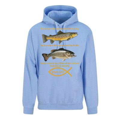 Gone Fishing Christian Quote Mark 1:17 Unisex Surf Hoodie