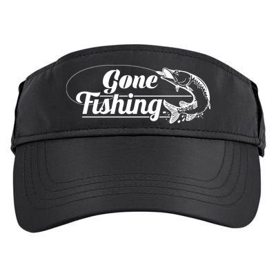 Gone Fishing Logo Adult Drive Performance Visor