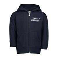 Gone Fishing Logo Toddler Zip Fleece Hoodie