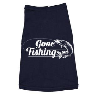 Gone Fishing Logo Doggie Tank