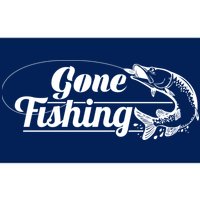 Gone Fishing Logo Bumper Sticker