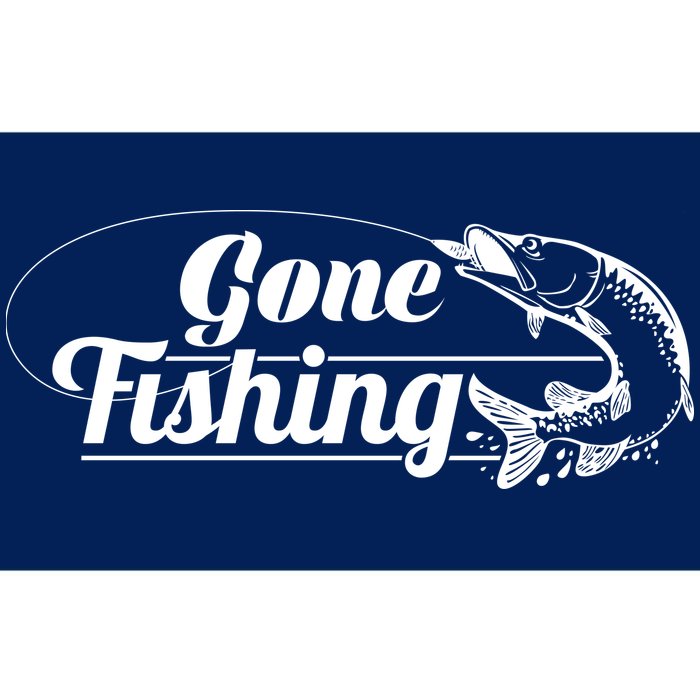 Gone Fishing Logo Bumper Sticker