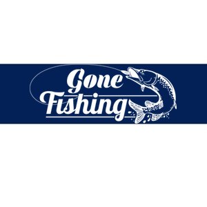 Gone Fishing Logo Bumper Sticker