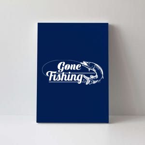 Gone Fishing Logo Canvas