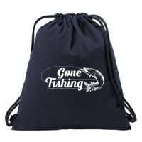 Gone Fishing Logo Drawstring Bag