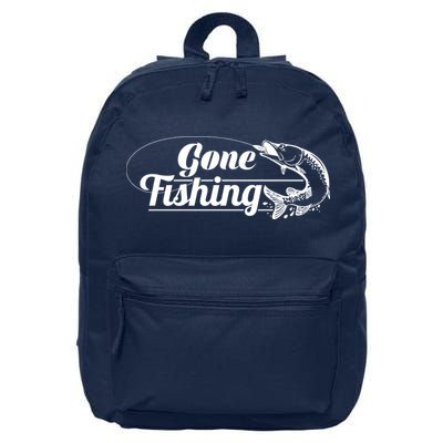 Gone Fishing Logo 16 in Basic Backpack