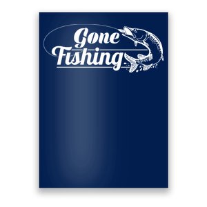 Gone Fishing Logo Poster