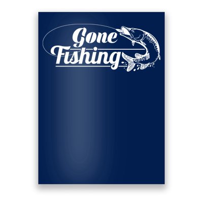 Gone Fishing Logo Poster