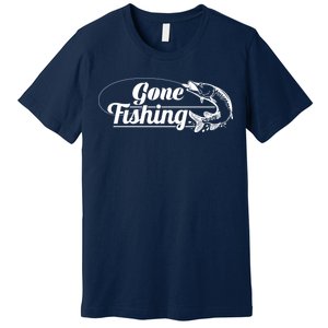 Gone Fishing Logo Premium T-Shirt