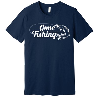 Gone Fishing Logo Premium T-Shirt