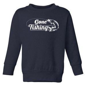 Gone Fishing Logo Toddler Sweatshirt