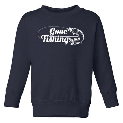 Gone Fishing Logo Toddler Sweatshirt