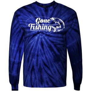 Gone Fishing Logo Tie-Dye Long Sleeve Shirt