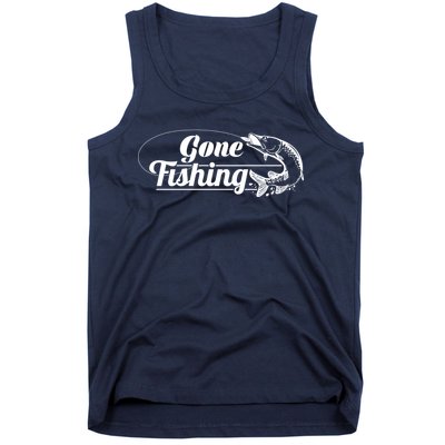 Gone Fishing Logo Tank Top