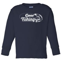 Gone Fishing Logo Toddler Long Sleeve Shirt