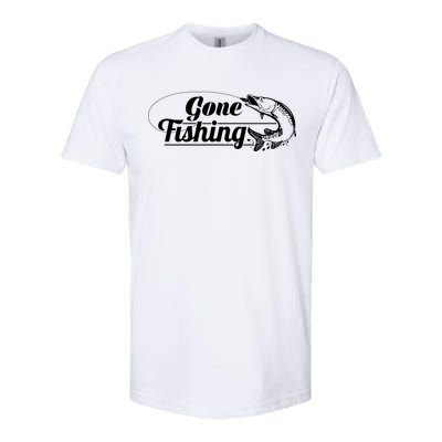 Gone Fishing Logo Softstyle CVC T-Shirt