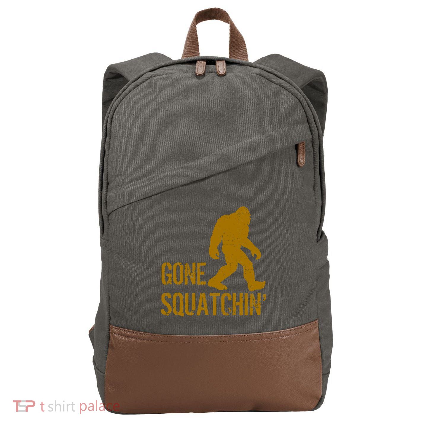 Gone Squatchhin Cotton Canvas Backpack