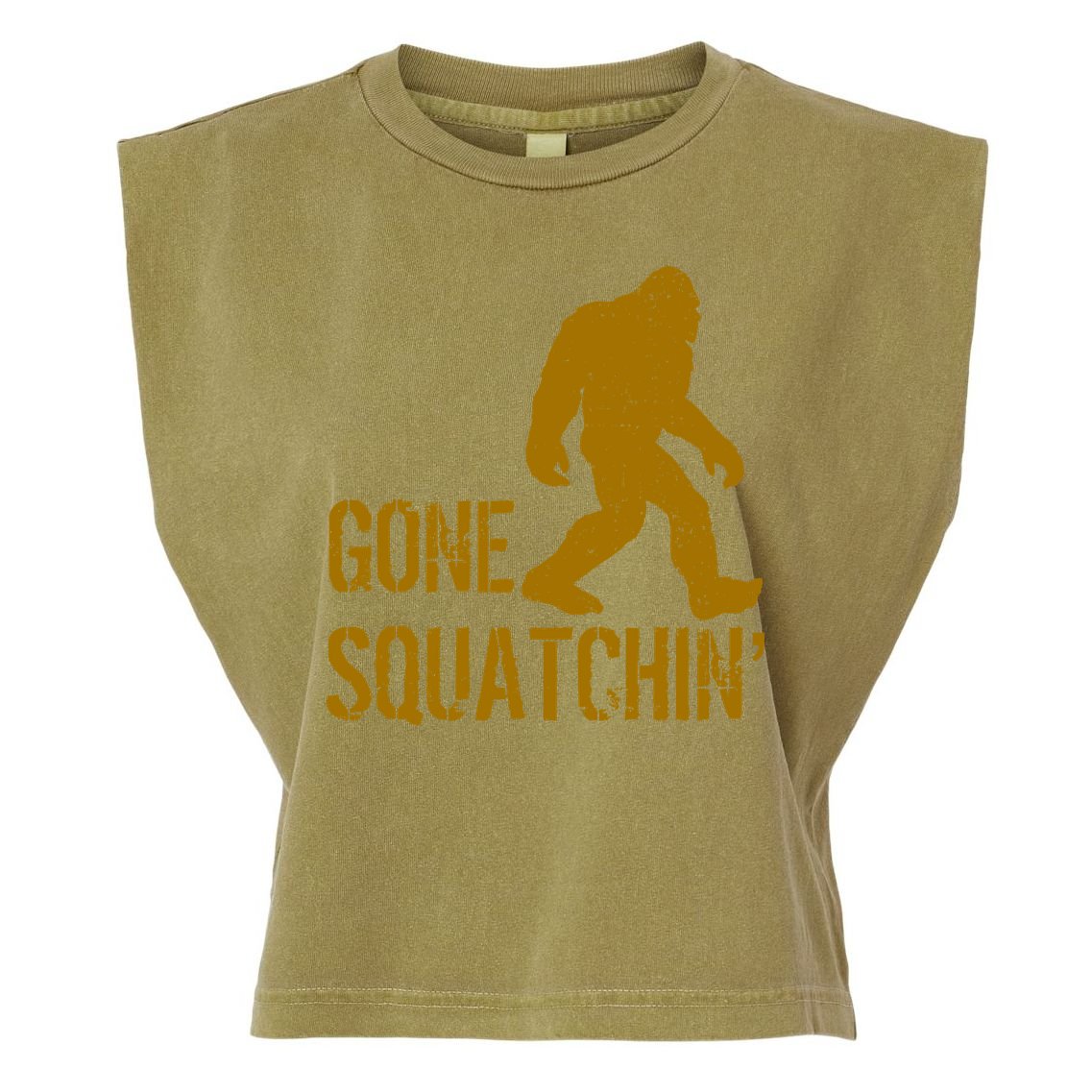Gone Squatchhin Garment-Dyed Women's Muscle Tee