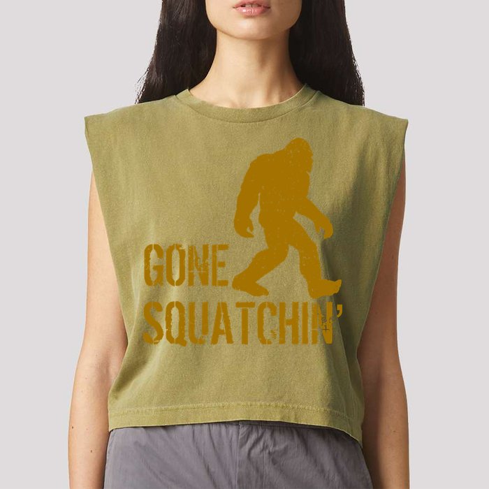 Gone Squatchhin Garment-Dyed Women's Muscle Tee