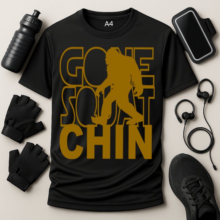 Gone Squatchhin Funny Sasquatch Performance Shirt