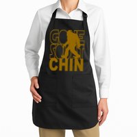 Gone Squatchhin Funny Sasquatch Full-Length Apron With Pockets