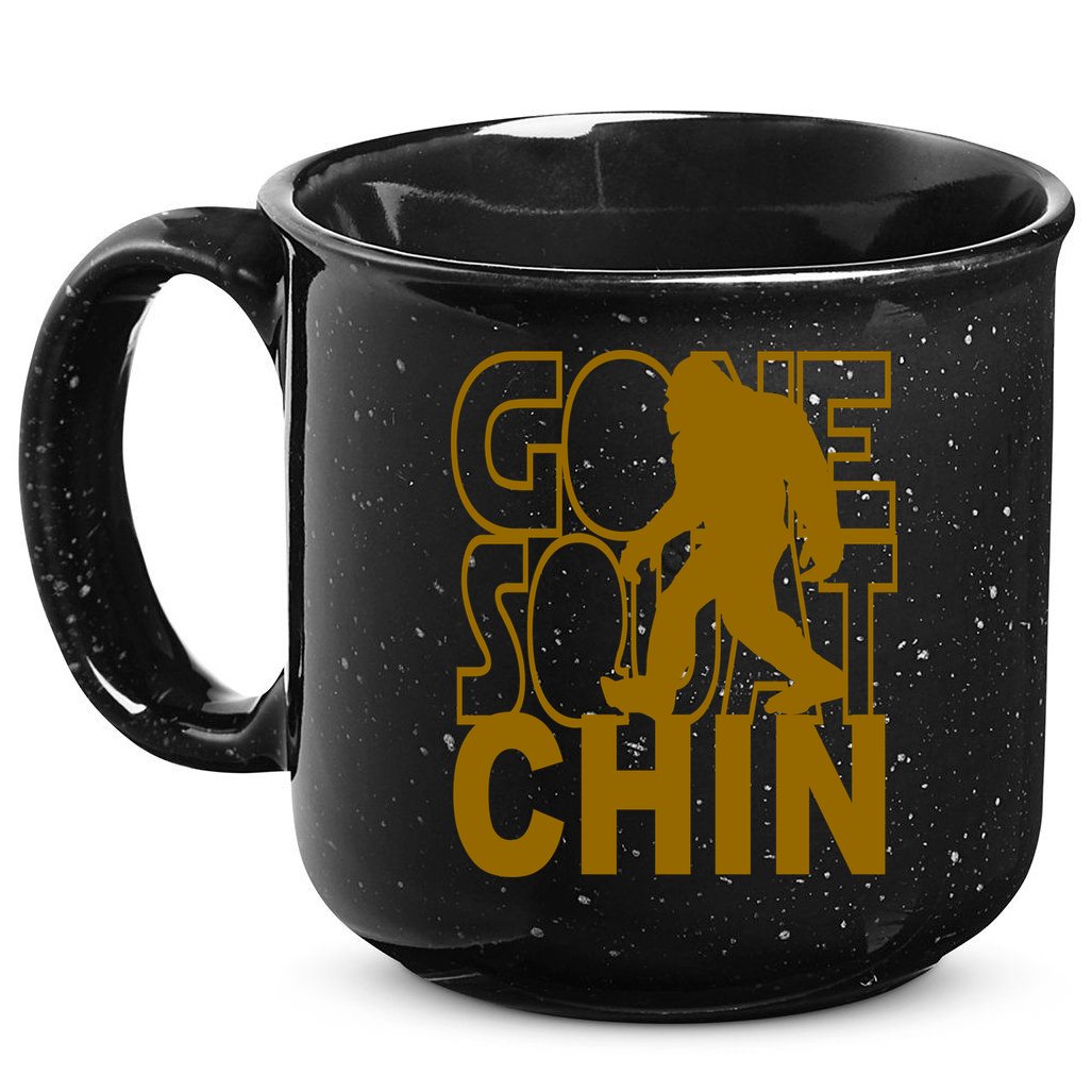 Gone Squatchhin Funny Sasquatch 15oz Campfire Ceramic Mug