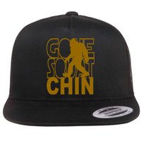 Gone Squatchhin Funny Sasquatch Flat Bill Trucker Hat