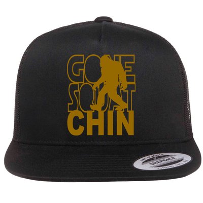 Gone Squatchhin Funny Sasquatch Flat Bill Trucker Hat