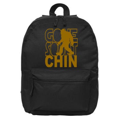 Gone Squatchhin Funny Sasquatch 16 in Basic Backpack