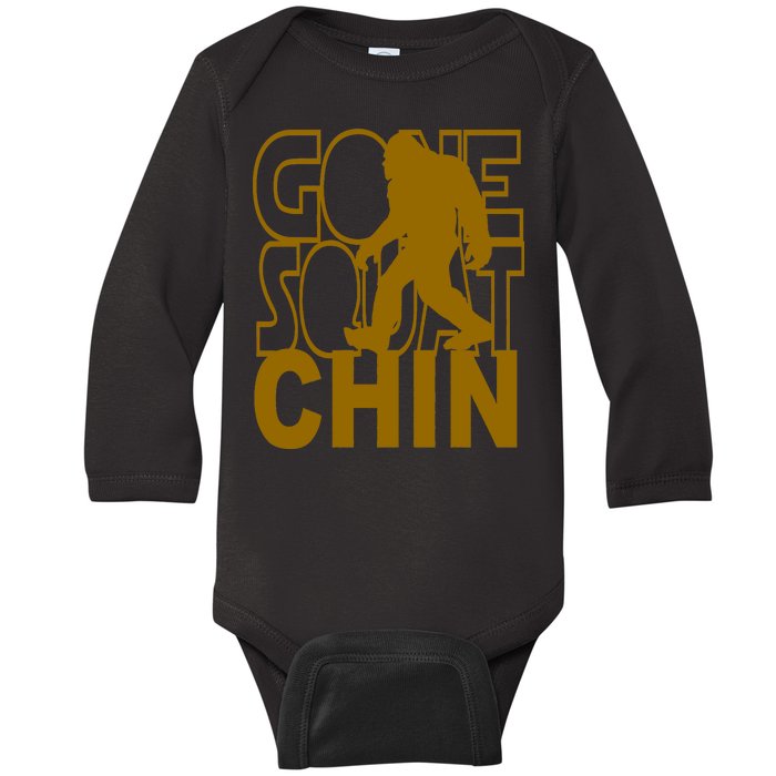 Gone Squatchhin Funny Sasquatch Baby Long Sleeve Bodysuit