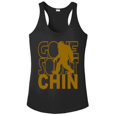 Gone Squatchhin Funny Sasquatch Ladies PosiCharge Competitor Racerback Tank