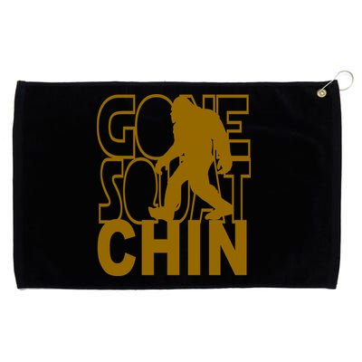 Gone Squatchhin Funny Sasquatch Grommeted Golf Towel