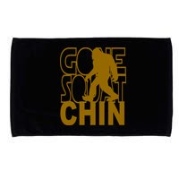 Gone Squatchhin Funny Sasquatch Microfiber Hand Towel