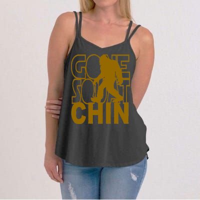 Gone Squatchhin Funny Sasquatch Women's Strappy Tank