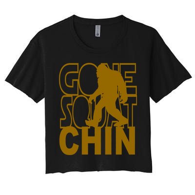 Gone Squatchhin Funny Sasquatch Crop Top