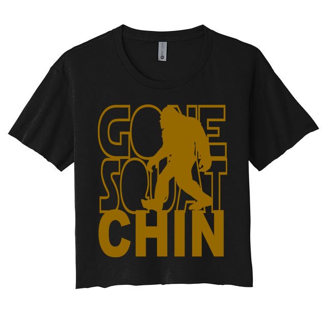 Gone Squatchhin Funny Sasquatch Crop Top