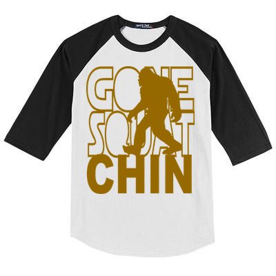 Gone Squatchhin Funny Sasquatch Kids Colorblock Raglan Jersey