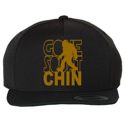 Gone Squatchhin Funny Sasquatch Wool Snapback Cap