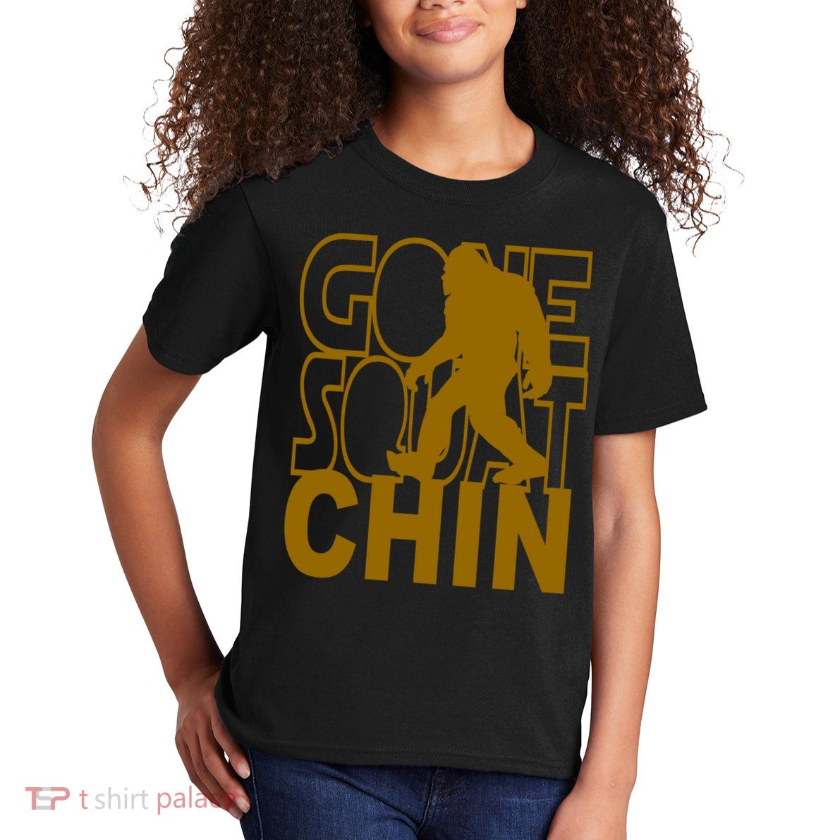 Gone Squatchhin Funny Sasquatch Kids T-Shirt