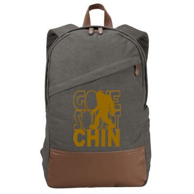 Gone Squatchhin Funny Sasquatch Cotton Canvas Backpack