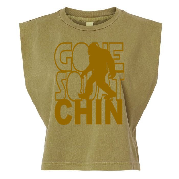 Gone Squatchhin Funny Sasquatch Garment-Dyed Women's Muscle Tee