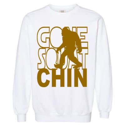 Gone Squatchhin Funny Sasquatch Garment-Dyed Sweatshirt