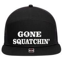 Gone Squatchhin Logo 7 Panel Mesh Trucker Snapback Hat