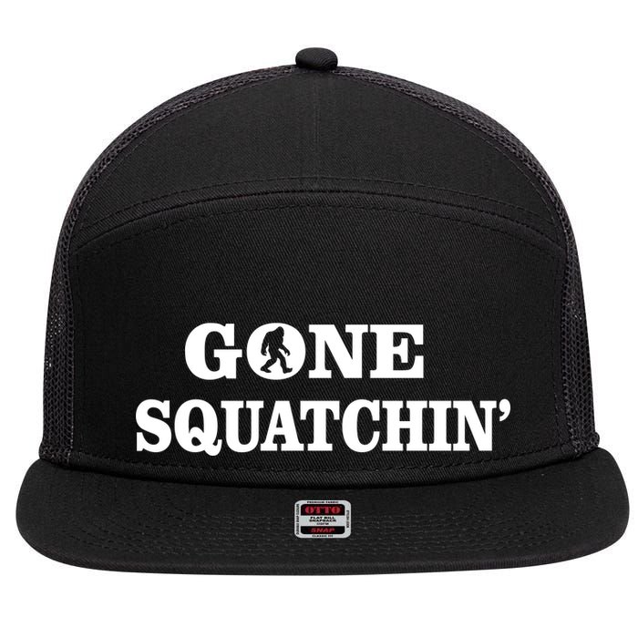 Gone Squatchhin Logo 7 Panel Mesh Trucker Snapback Hat