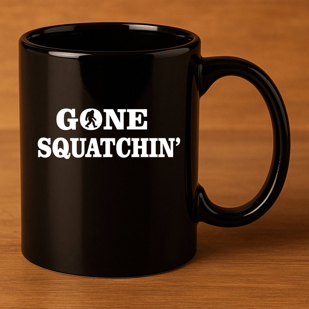 Gone Squatchhin Logo 11oz C Handle Ceramic Mug