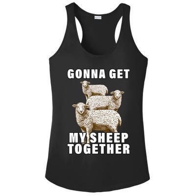 Gonna Get My Sheep Together Ladies PosiCharge Competitor Racerback Tank
